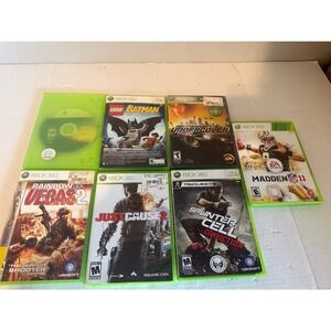 Microsoft Xbox 360 Assorted Video Games 7pc Bundle